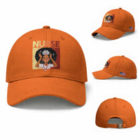 Strong Black Nurse Baseball Cap Black History Medical Professional Gift