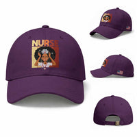 Strong Black Nurse Baseball Cap Black History Medical Professional Gift