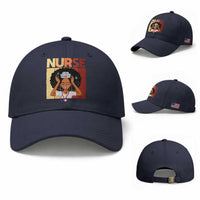 Strong Black Nurse Baseball Cap Black History Medical Professional Gift
