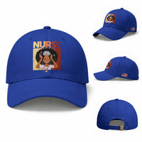 Strong Black Nurse Baseball Cap Black History Medical Professional Gift