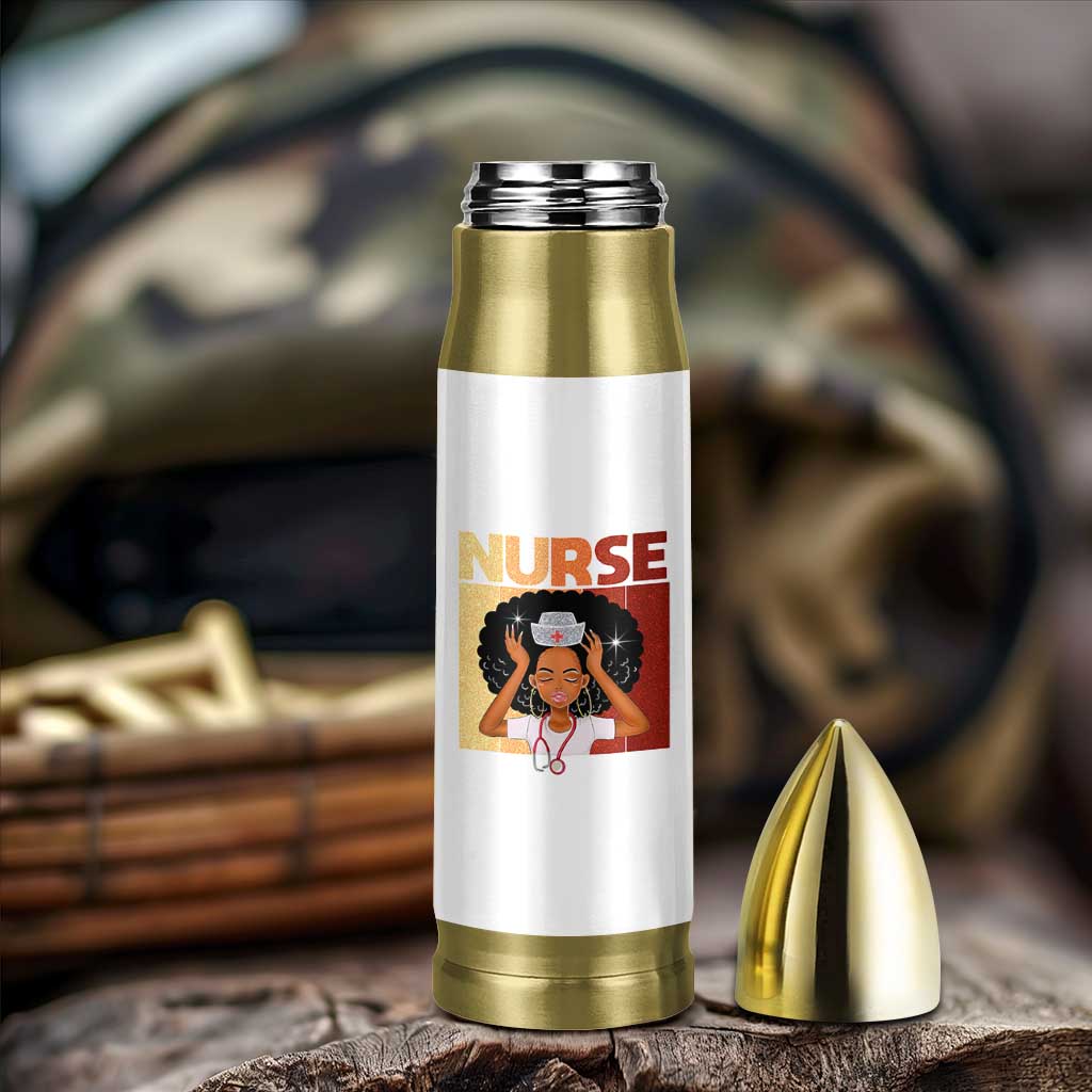 Strong Black Nurse Bullet Tumbler Black History Medical Professional Gift - Wonder Print Shop