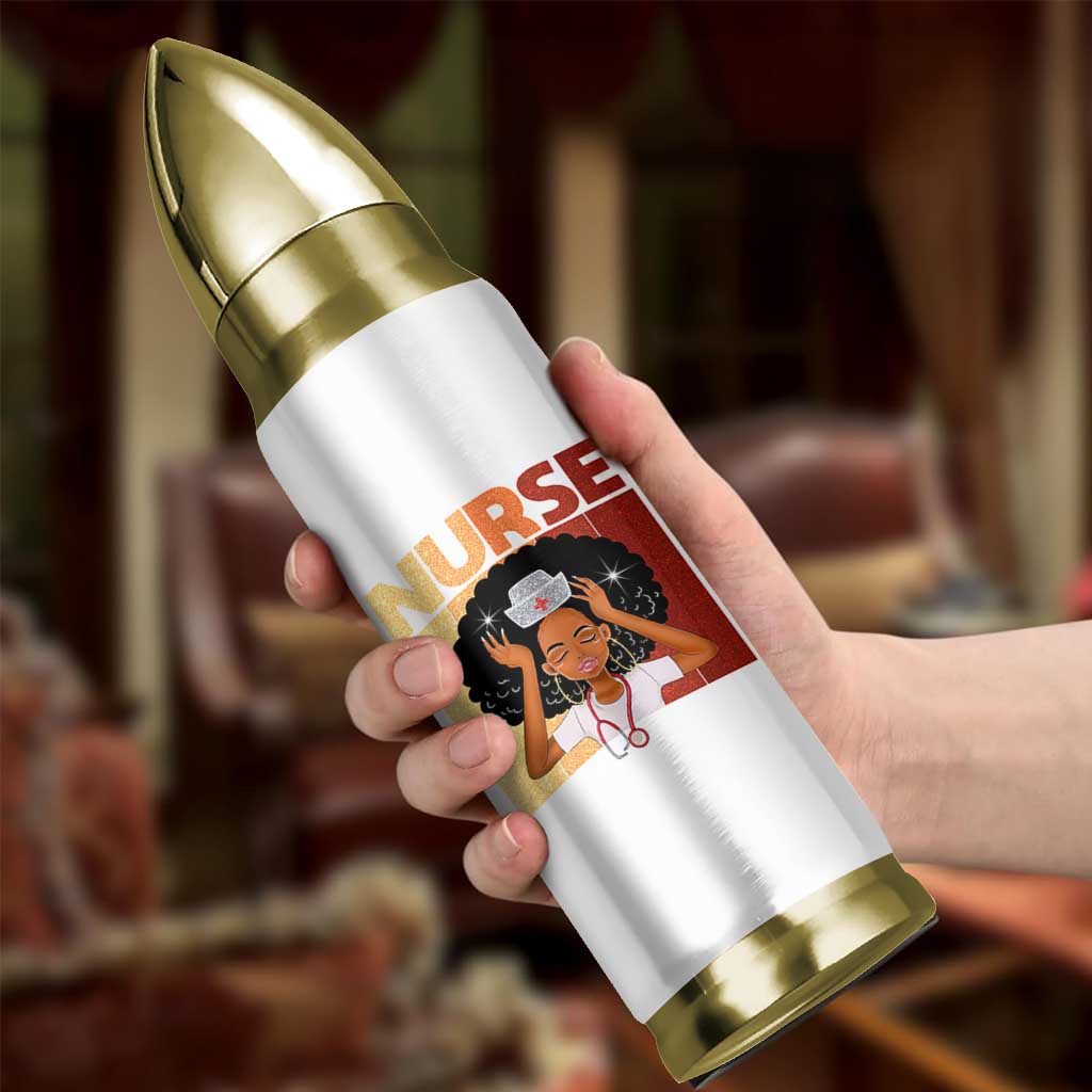 Strong Black Nurse Bullet Tumbler Black History Medical Professional Gift - Wonder Print Shop