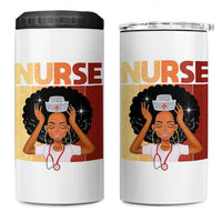 Strong Black Nurse 4 in 1 Can Cooler Tumbler Black History Medical Professional Gift - Wonder Print Shop
