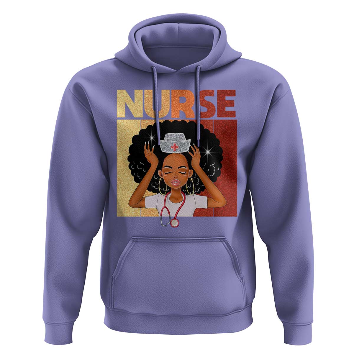 Strong Black Nurse Hoodie Black History Medical Professional Gift - Wonder Print Shop