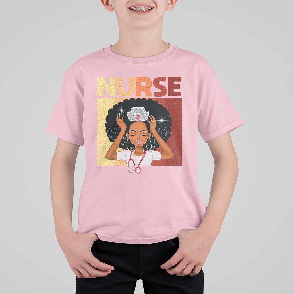 Strong Black Nurse T Shirt For Kid Black History Medical Professional Gift - Wonder Print Shop