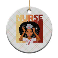 Strong Black Nurse Ceramic Ornament Black History Medical Professional Gift - Wonder Print Shop