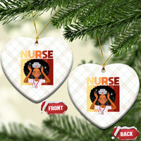 Strong Black Nurse Ceramic Ornament Black History Medical Professional Gift - Wonder Print Shop