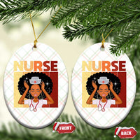 Strong Black Nurse Ceramic Ornament Black History Medical Professional Gift - Wonder Print Shop