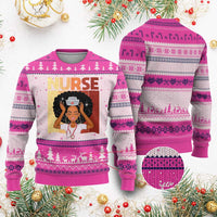 Strong Black Nurse Ugly Christmas Sweater Black History Medical Professional Gift - Wonder Print Shop