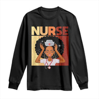 Strong Black Nurse Long Sleeve Shirt Black History Medical Professional Gift - Wonder Print Shop