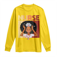 Strong Black Nurse Long Sleeve Shirt Black History Medical Professional Gift - Wonder Print Shop