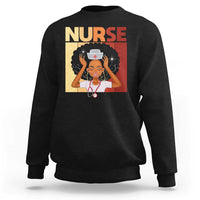 Strong Black Nurse Sweatshirt Black History Medical Professional Gift - Wonder Print Shop