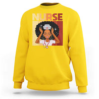 Strong Black Nurse Sweatshirt Black History Medical Professional Gift - Wonder Print Shop