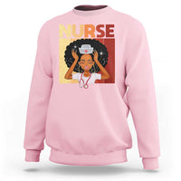 Strong Black Nurse Sweatshirt Black History Medical Professional Gift - Wonder Print Shop