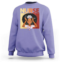 Strong Black Nurse Sweatshirt Black History Medical Professional Gift - Wonder Print Shop