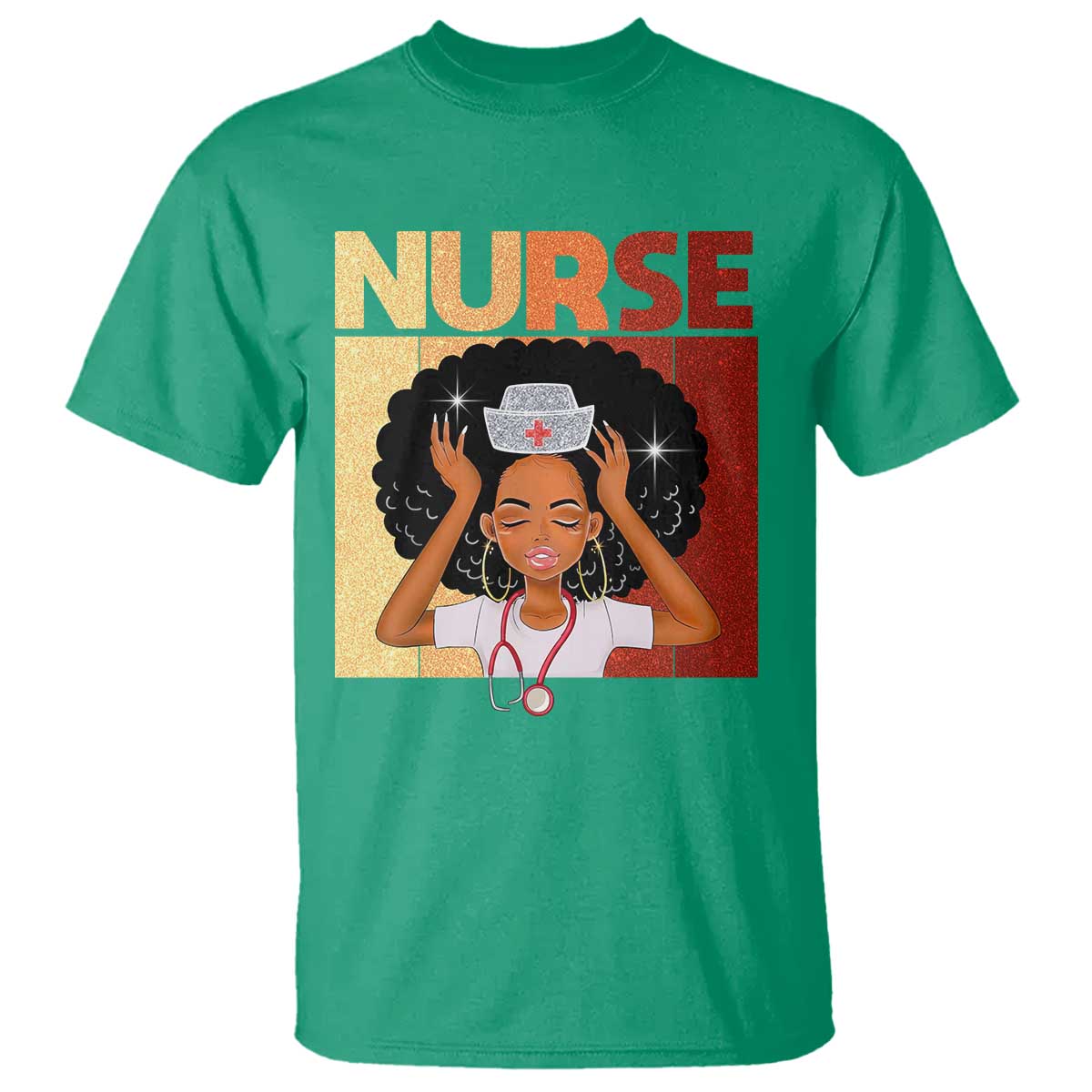 Strong Black Nurse T Shirt Black History Medical Professional Gift - Wonder Print Shop