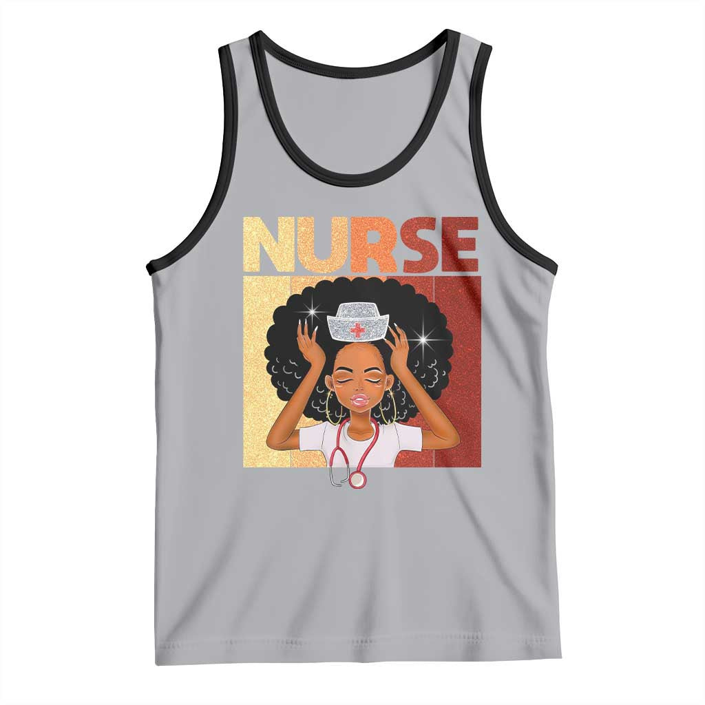 Strong Black Nurse Tank Top Black History Medical Professional Gift - Wonder Print Shop