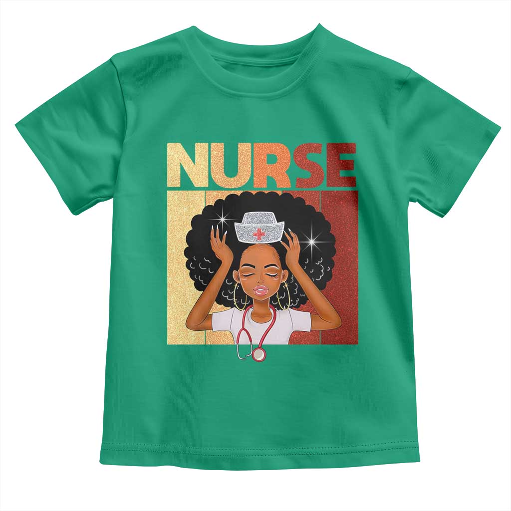 Strong Black Nurse Toddler T Shirt Black History Medical Professional Gift - Wonder Print Shop