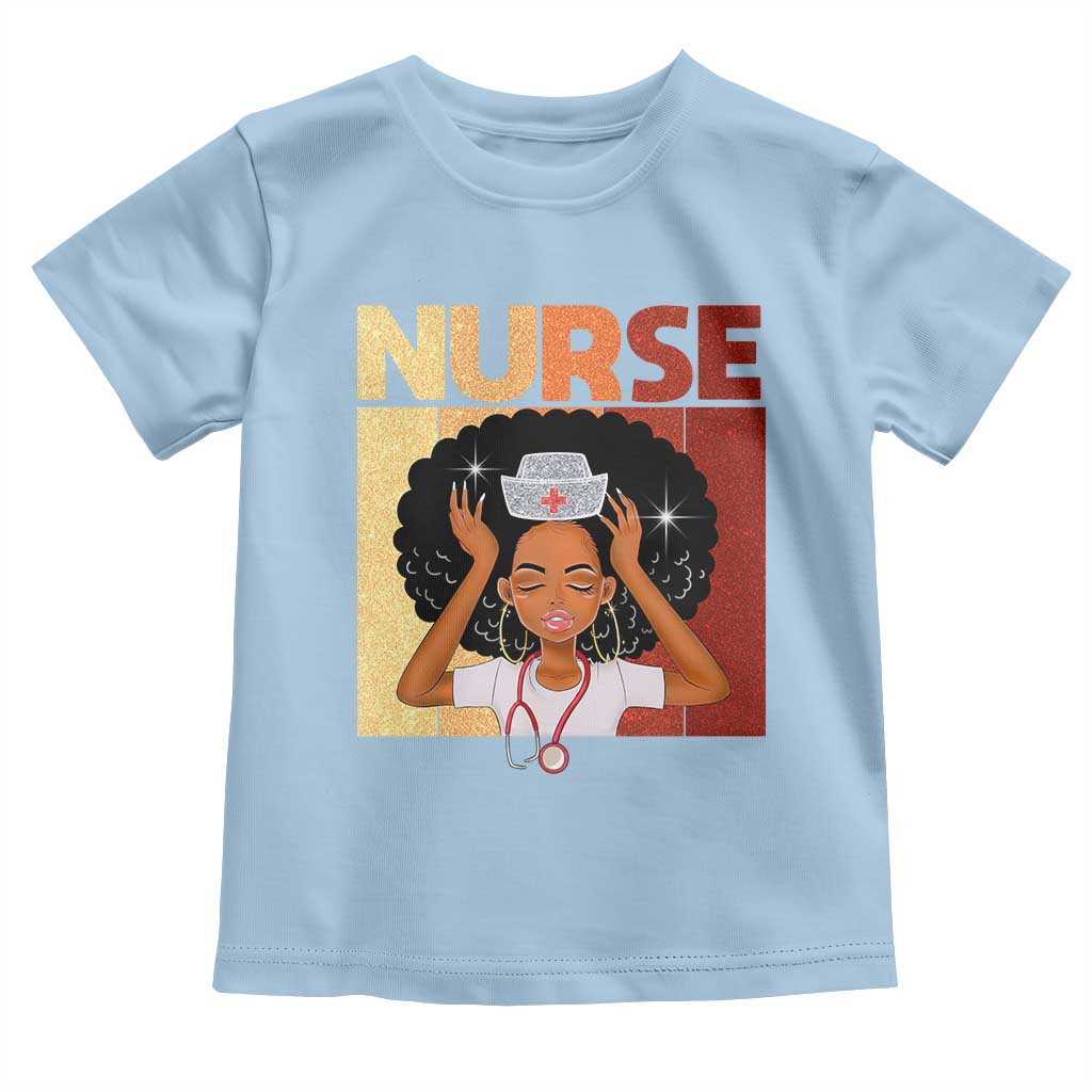Strong Black Nurse Toddler T Shirt Black History Medical Professional Gift - Wonder Print Shop