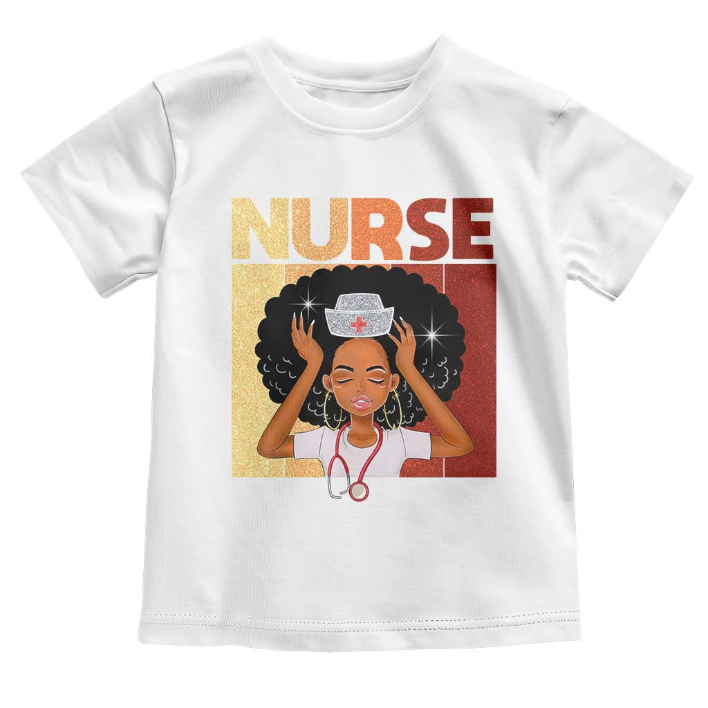 Strong Black Nurse Toddler T Shirt Black History Medical Professional Gift - Wonder Print Shop