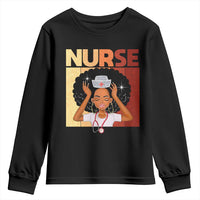 Strong Black Nurse Youth Sweatshirt Black History Medical Professional Gift - Wonder Print Shop