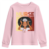 Strong Black Nurse Youth Sweatshirt Black History Medical Professional Gift - Wonder Print Shop