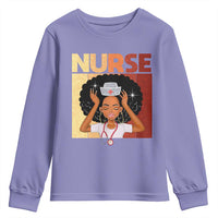 Strong Black Nurse Youth Sweatshirt Black History Medical Professional Gift - Wonder Print Shop