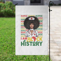 I Am Black History Garden Flag Black History Month Nurse Gift - Wonder Print Shop