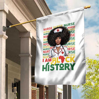 I Am Black History Garden Flag Black History Month Nurse Gift - Wonder Print Shop