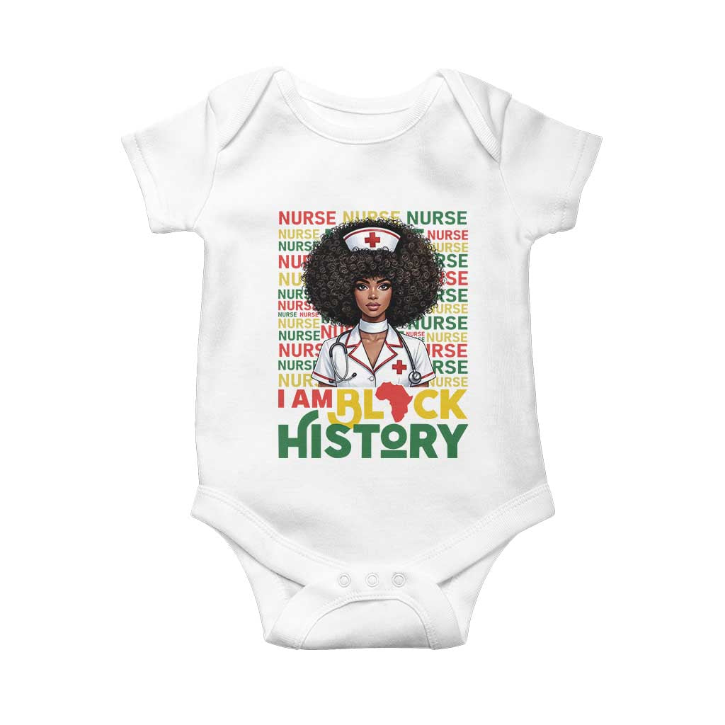 I Am Black History Baby Onesie Black History Month Nurse Gift - Wonder Print Shop