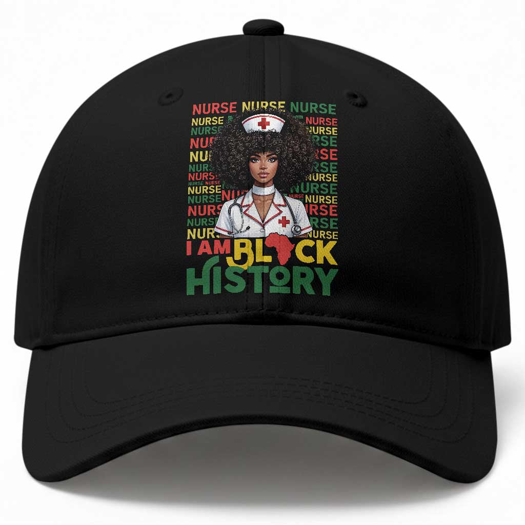 I Am Black History Baseball Cap Black History Month Nurse Gift