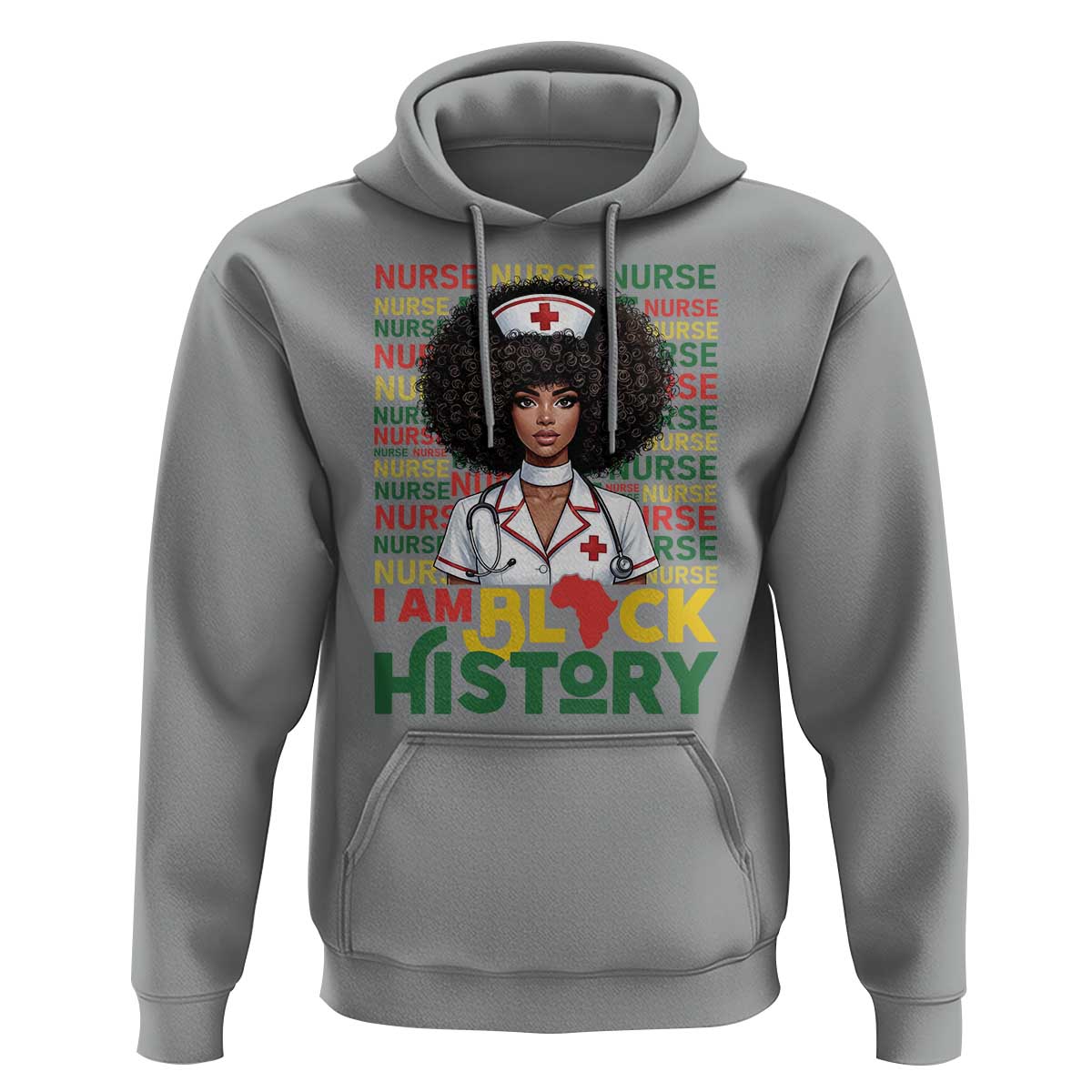 I Am Black History Hoodie Black History Month Nurse Gift - Wonder Print Shop