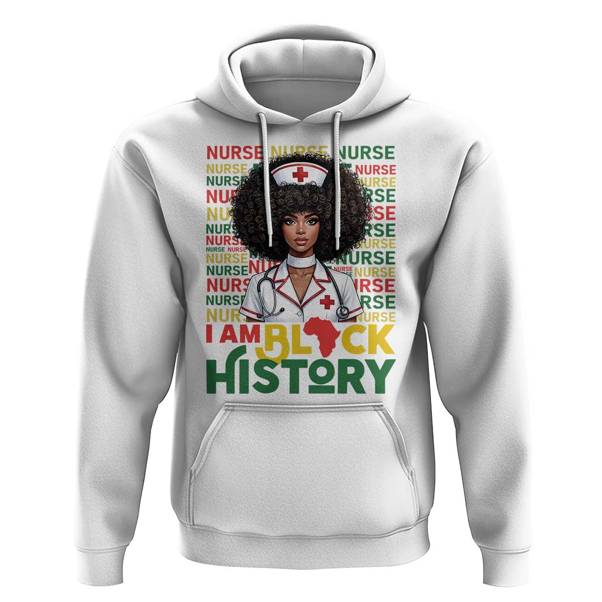 I Am Black History Hoodie Black History Month Nurse Gift - Wonder Print Shop