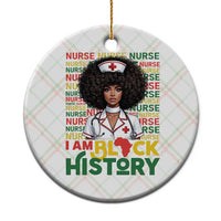 I Am Black History Ceramic Ornament Black History Month Nurse Gift - Wonder Print Shop