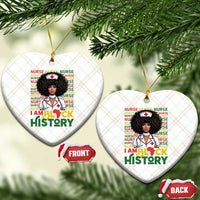 I Am Black History Ceramic Ornament Black History Month Nurse Gift - Wonder Print Shop