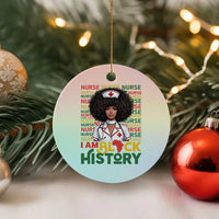 I Am Black History Ceramic Ornament Black History Month Nurse Gift - Wonder Print Shop
