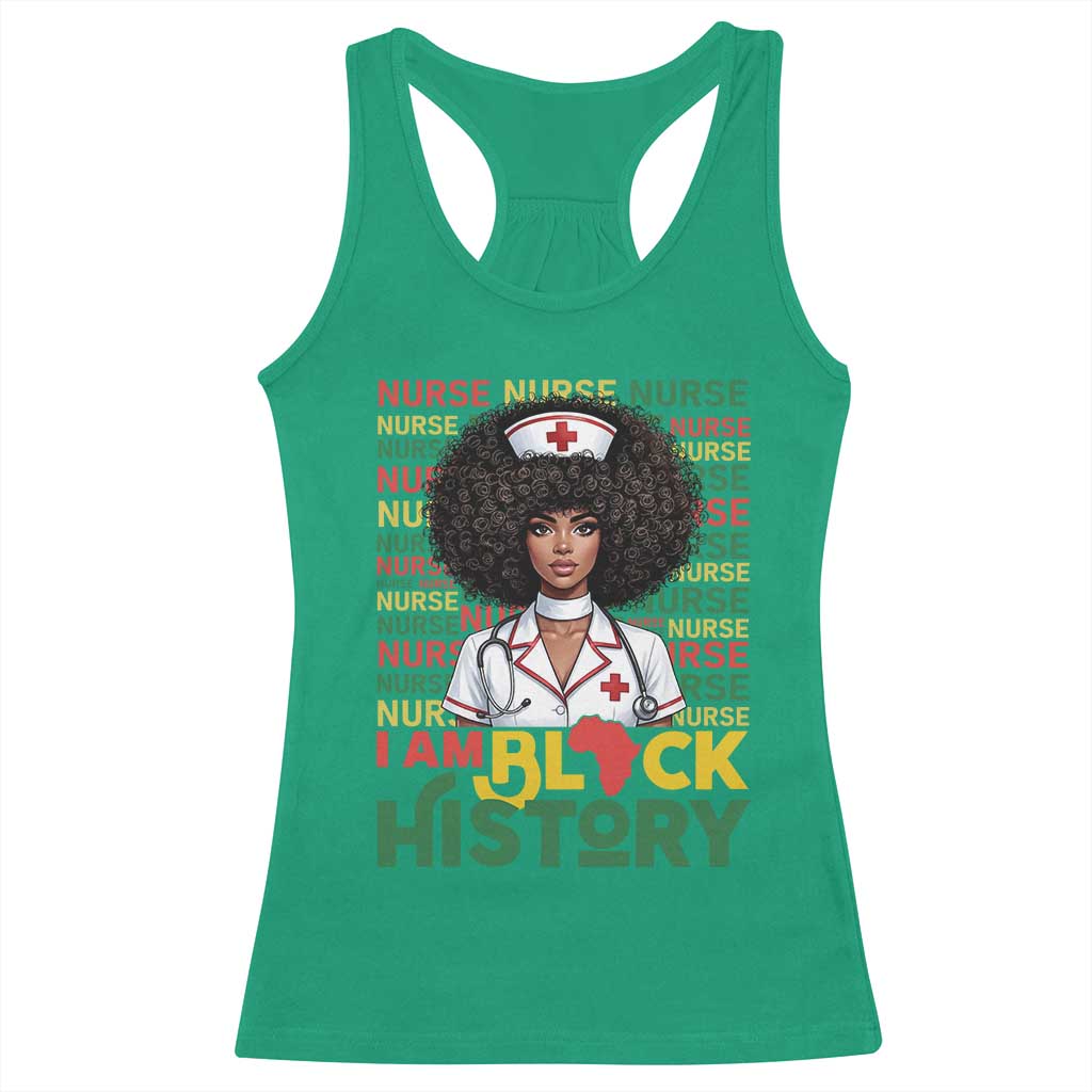 I Am Black History Racerback Tank Top Black History Month Nurse Gift - Wonder Print Shop