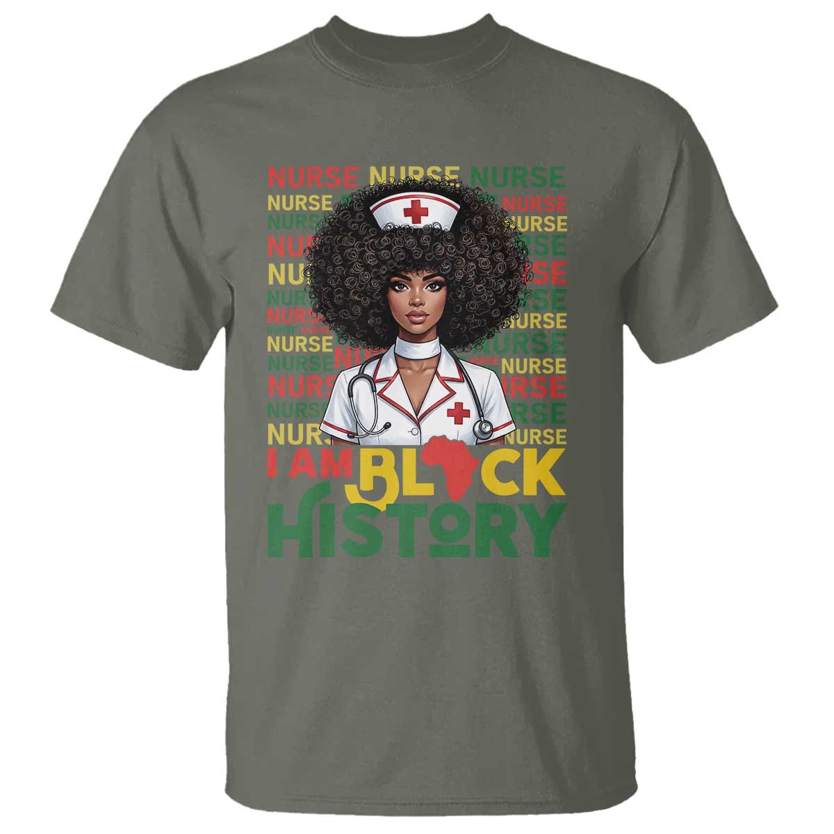 I Am Black History T Shirt Black History Month Nurse Gift - Wonder Print Shop