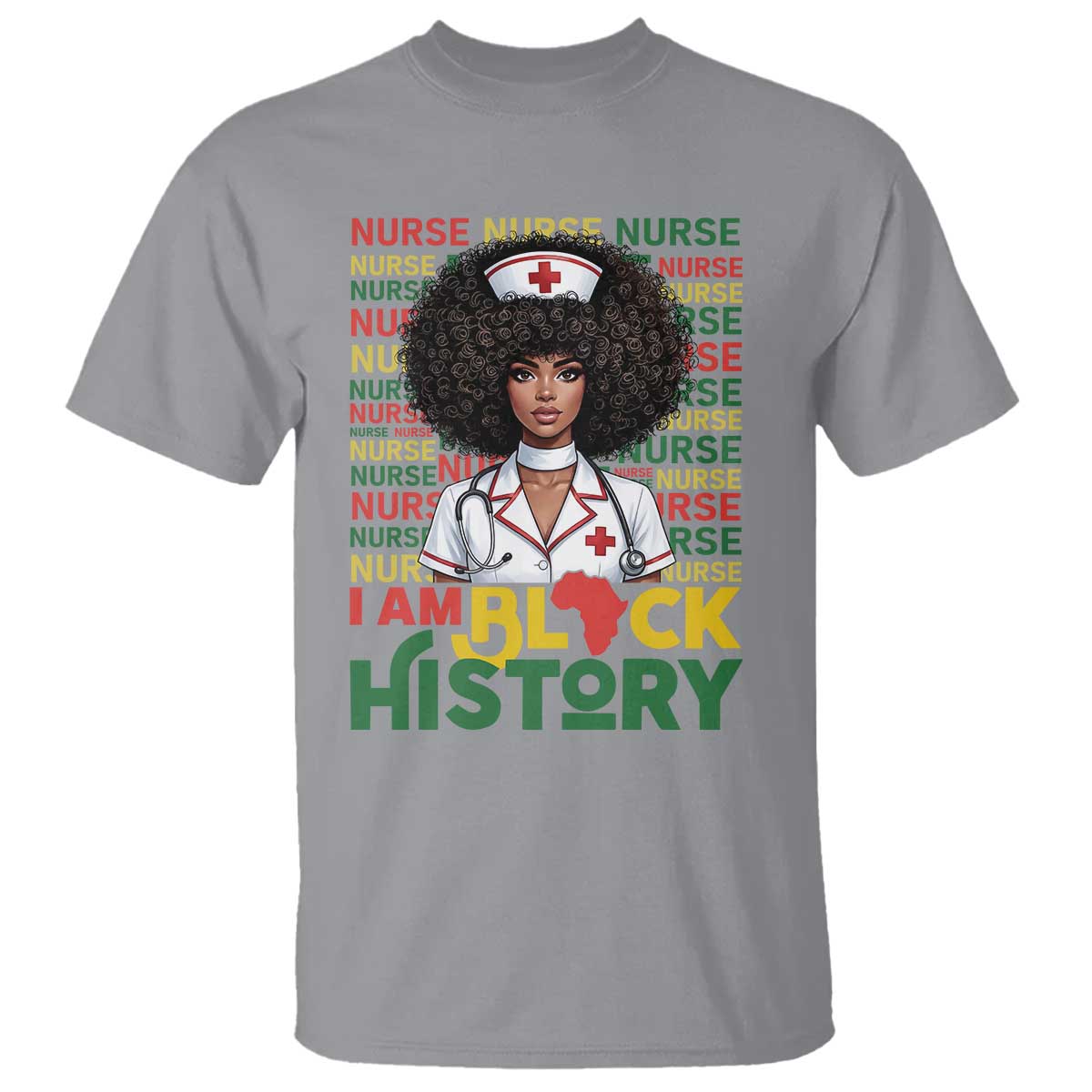I Am Black History T Shirt Black History Month Nurse Gift - Wonder Print Shop