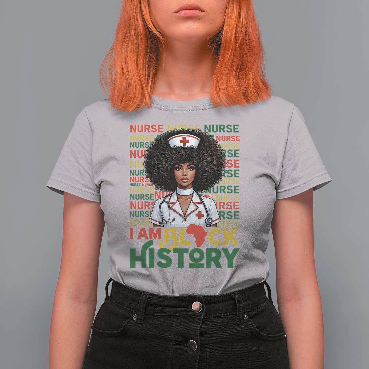 I Am Black History T Shirt For Women Black History Month Nurse Gift - Wonder Print Shop