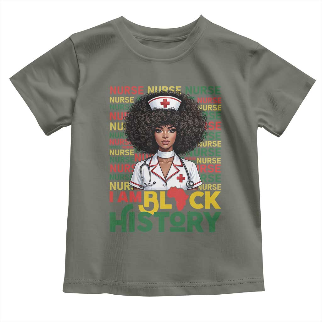 I Am Black History Toddler T Shirt Black History Month Nurse Gift - Wonder Print Shop