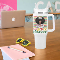 I Am Black History Tumbler With Handle Black History Month Nurse Gift - Wonder Print Shop