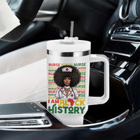 I Am Black History Tumbler With Handle Black History Month Nurse Gift - Wonder Print Shop