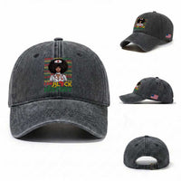 I Am Black History Washed Cotton Baseball Cap Black History Month Nurse Gift