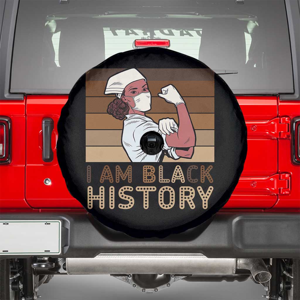 Proud Black Nurse Spare Tire Cover I Am Black History - Wonder Print Shop