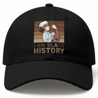 Proud Black Nurse Baseball Cap I Am Black History