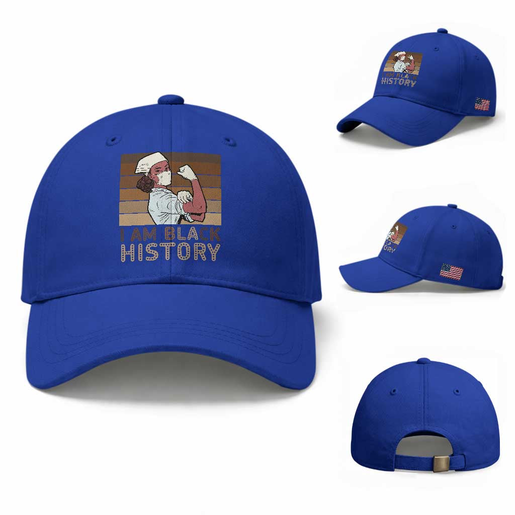 Proud Black Nurse Baseball Cap I Am Black History
