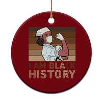 Proud Black Nurse Ceramic Ornament I Am Black History - Wonder Print Shop