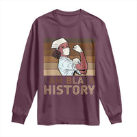 Proud Black Nurse Long Sleeve Shirt I Am Black History - Wonder Print Shop