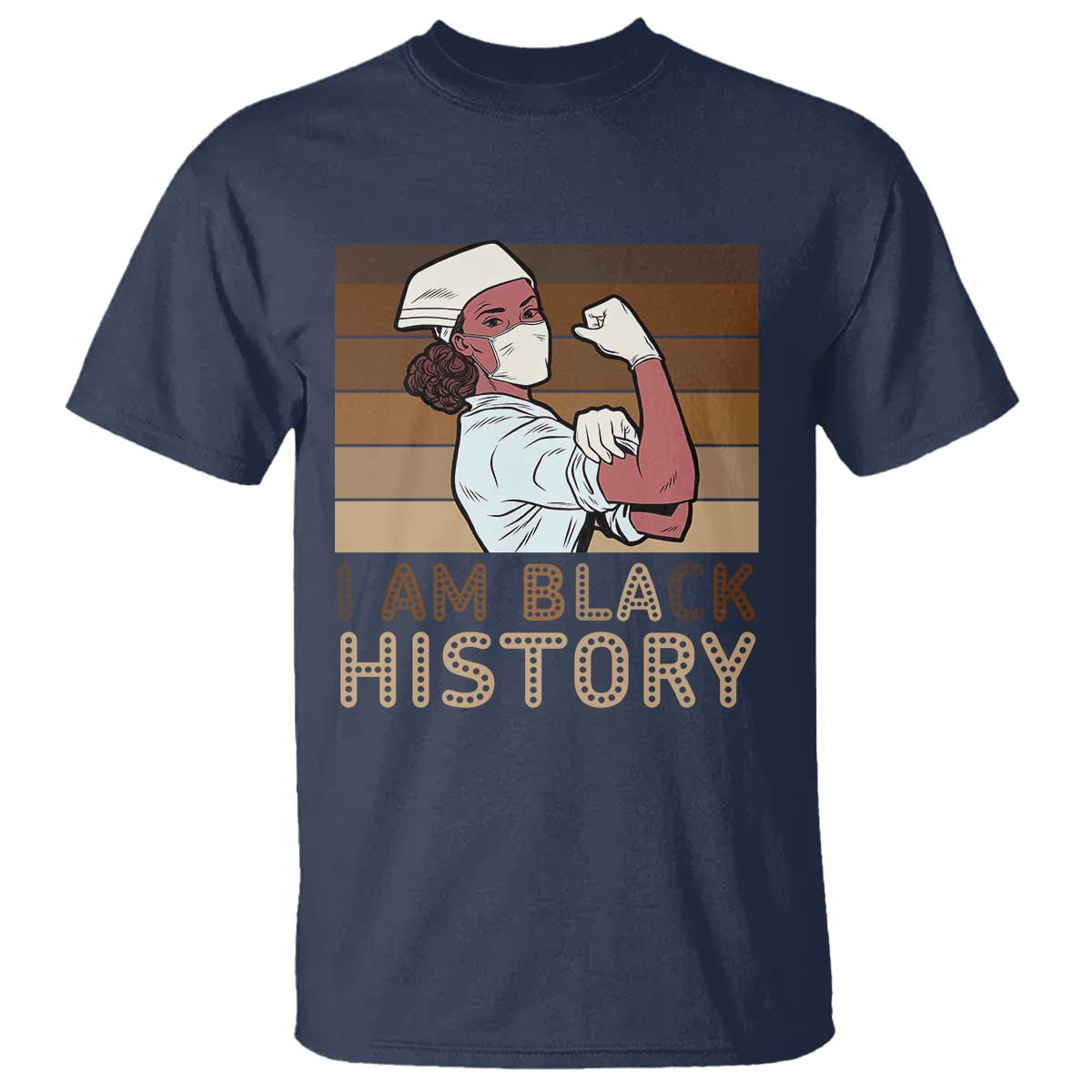 Proud Black Nurse T Shirt I Am Black History - Wonder Print Shop